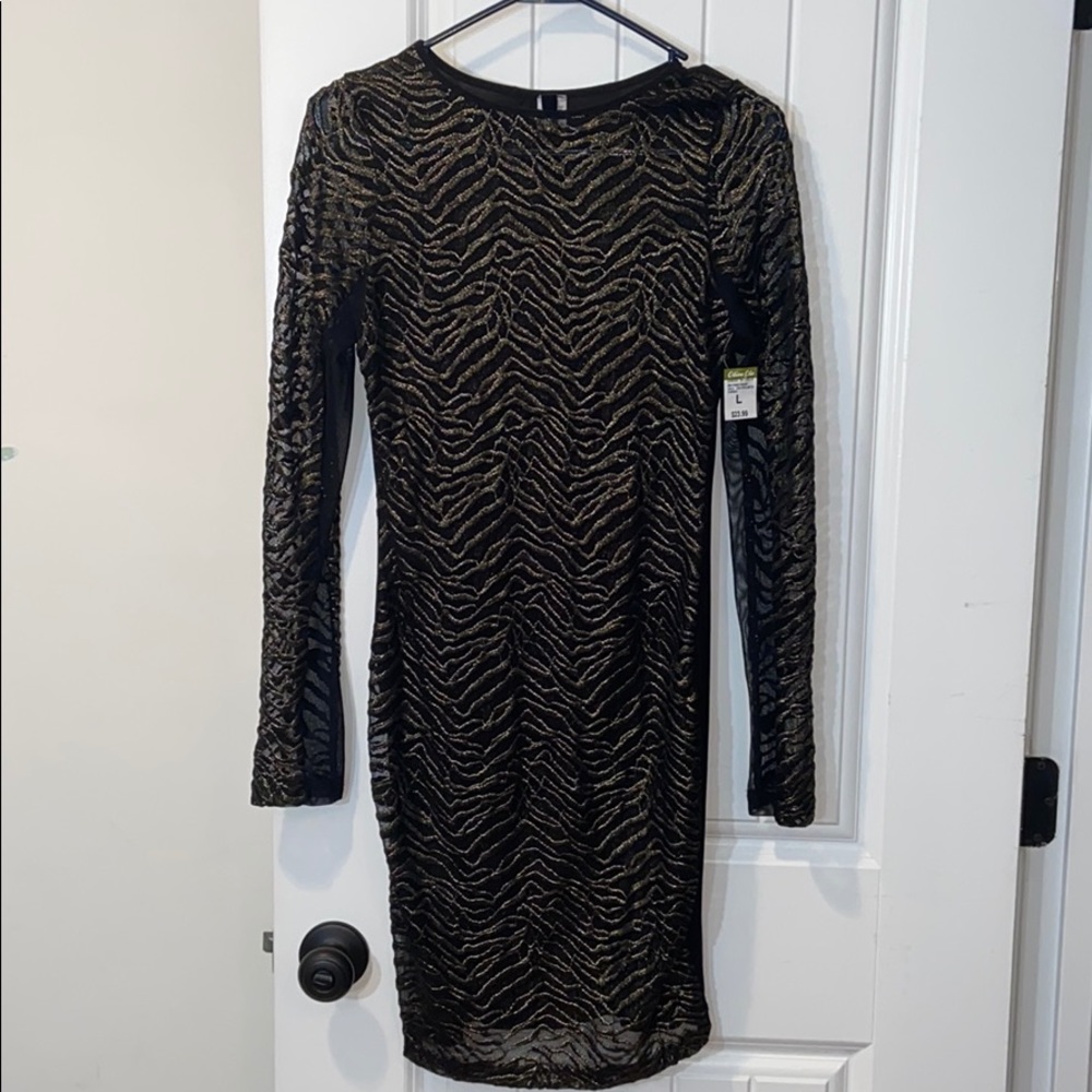 🔥🔥🔥Black Gold Uptown USA Olive Ole Large Sheer